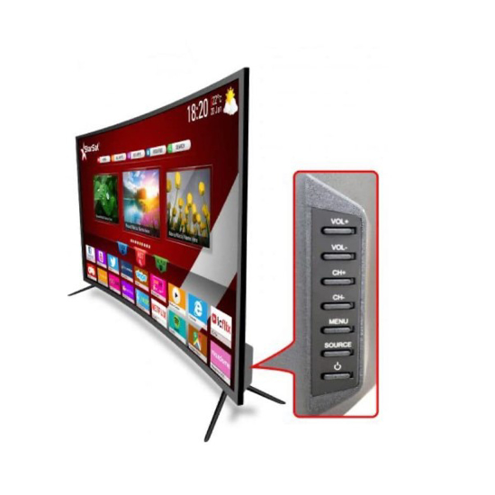 Image sur TV LED Smart 65'' Star Sat Incurvé - Full HD - Décodeur et Régulateur Intégrés - 12 Mois garantis