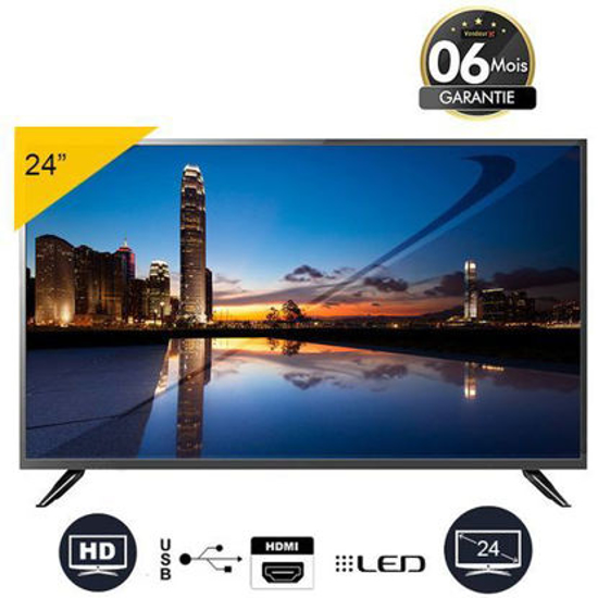 TV LED STAR SAT 24"- ecran plasma 24 pouces prix cameroun- Full HD - Noir - 12 mois garantie - iziway Cameroun