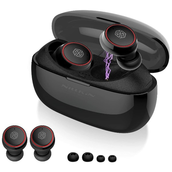 Image sur Ecouteurs sans fil Nillkin True Earbuds TWS - Bluetooth 5.0 - Noir / Rouge