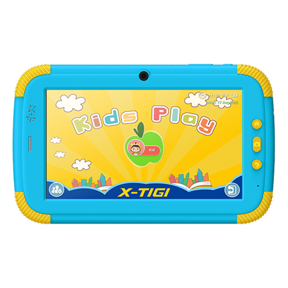 Agrandir l'image de Tablette educative X-TIGI KIDS TAB - 32Go/1Go Ram - 7,0" - 2Mpx +0.3MP -Android 10.0 - Dual SIM - 3500mAh - BLEU et vert Image de Tablette educative X-TIGI KIDS TAB - 32Go/1Go Ram - 7,0" - 2Mpx +0.3MP -Android 10.0 - Dual SIM - 3500mAh - BLEU et vert