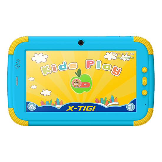 Image sur Tablette educative X-TIGI KIDS TAB - 32Go/1Go Ram - 7,0" - 2Mpx +0.3MP -Android 10.0 - Dual SIM - 3500mAh - BLEU et vert