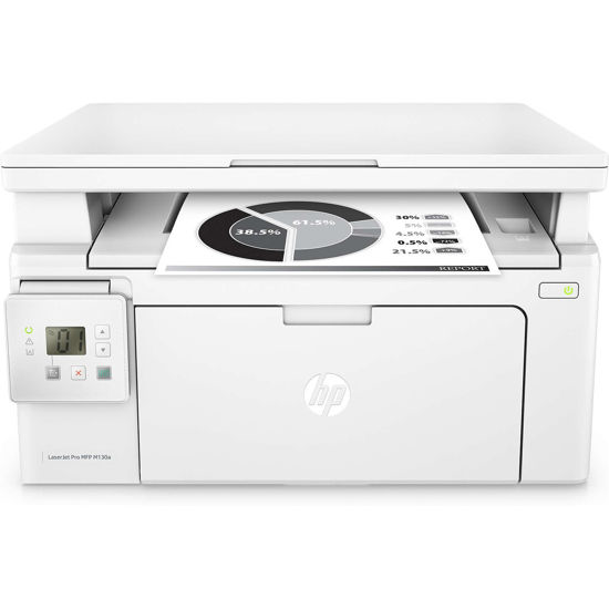 Image sur Imprimante HP LaserJet Pro MFP M130a - Multifonction - (22 ppm, 600 x 1200 ppp, USB) - blanc