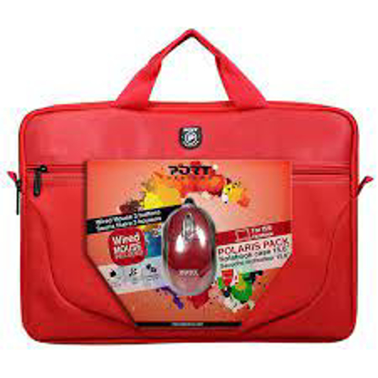 Agrandir l'image de SACOCHES ET ETUI - Port Designs Polaris Bundle+ Souris USB  - 15.6" - Rouge Image de SACOCHES ET ETUI - Port Designs Polaris Bundle+ Souris USB  - 15.6" - Rouge