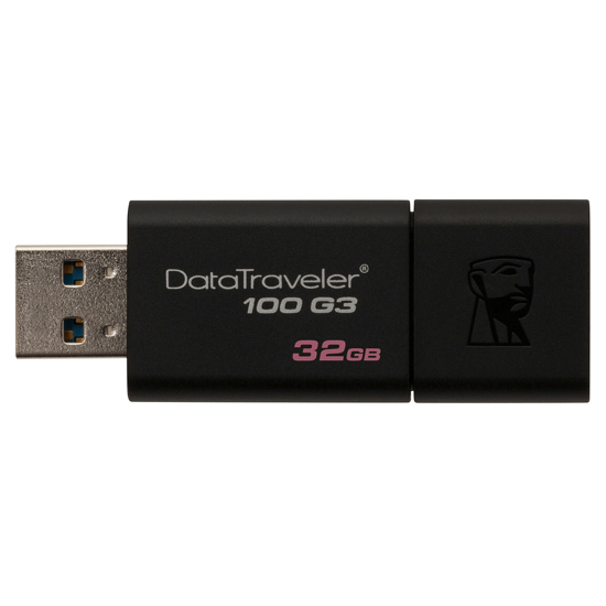 Image sur CLE USB - Kingston DataTraveler 100 G3 - 32Go - Noire