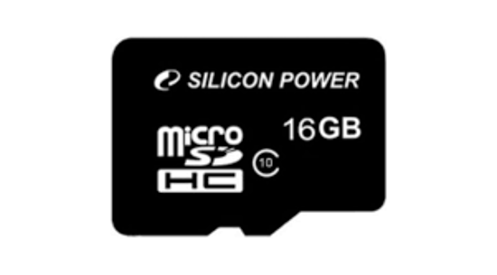 Image sur Carte Mémoire - Micro SDHC Class10 - Silicon Power -16 GB - Noire