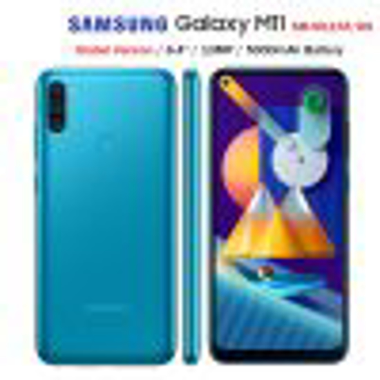 Image sur Samsung Galaxy M11:europeen -  32GB+ 3 GB- camera 8mp/13mp -batterie 5000 mah -couleur metalic blu- garantie 24 mois