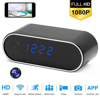 Agrandir l'image de Z10 Wifi Caméra Montre-Bracelet 1080P Wifi Mini Horloge Réveil P2P IP / AP Sécurité Vision Nocturne Capteur À Distance Mouvement Image de Z10 Wifi Caméra Montre-Bracelet 1080P Wifi Mini Horloge Réveil P2P IP / AP Sécurité Vision Nocturne Capteur À Distance Mouvement