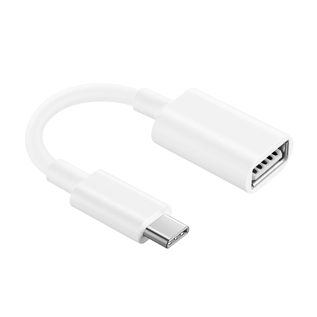 Adaptateur OTG USB-C Vers USB-A 3.2 - 0,2 M, Noir - Connexion Clé, Souris, Clavier à Smartphone/tablette
