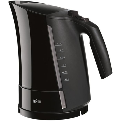 Bouilloire BRAUN WK300 - 1,7l - 2200W - Noir/ Blanc/ Rouge - 3 mois garantis Bouilloire BRAUN WK300 - 1,7l - 2200W - Noir/ Blanc/ Rouge - 3 mois garantis - iziway Cameroun