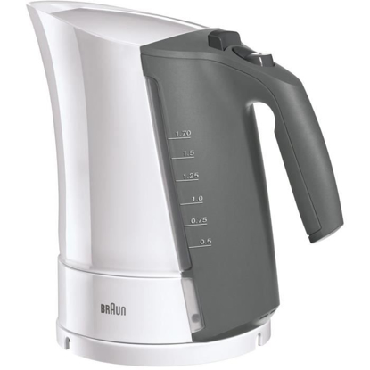 Agrandir l'image de Bouilloire Braun WK300 - Noir - 1,7l - 2200W - 3 Mois Garantis Image de Bouilloire Braun WK300 - Noir - 1,7l - 2200W - 3 Mois Garantis