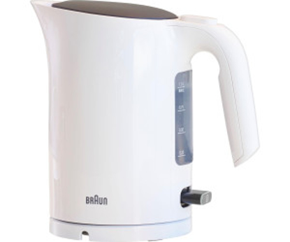Agrandir l'image de Bouilloire Braun WK3110 - 1,7l - 3000w-  Blanc - 3 Mois Garantis Image de Bouilloire Braun WK3110 - 1,7l - 3000w-  Blanc - 3 Mois Garantis