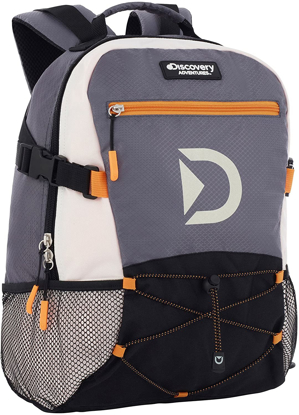 Agrandir l'image de Sac à dos Discovery Multisport Backpack décontracté pour homme & femme - 29 x 20 x 40 cm - Gris/Noir et Orange Image de Sac à dos Discovery Multisport Backpack décontracté pour homme & femme - 29 x 20 x 40 cm - Gris/Noir et Orange