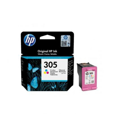 Image de HP 305 Cartouche d'encre trois couleurs authentique