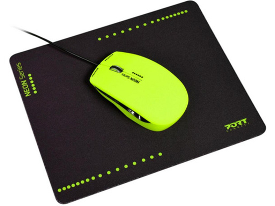 Image sur SOURIS FILAIRE - Port Designs Wired Mouse & Mouse Pad - Vert