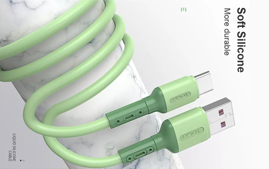 Long Cable Pt Kevin pour une charge rapide et efficace: green color