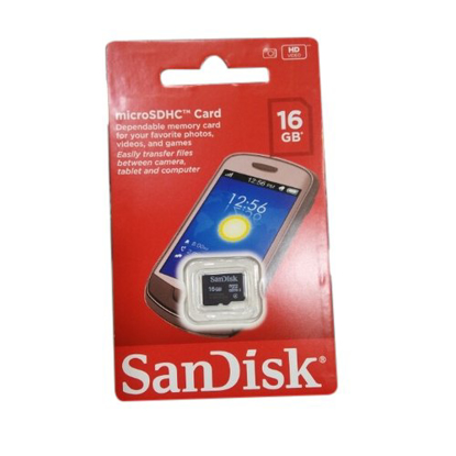 Image de Carte mémoire SanDisk 16Gb pour document et données personnelles