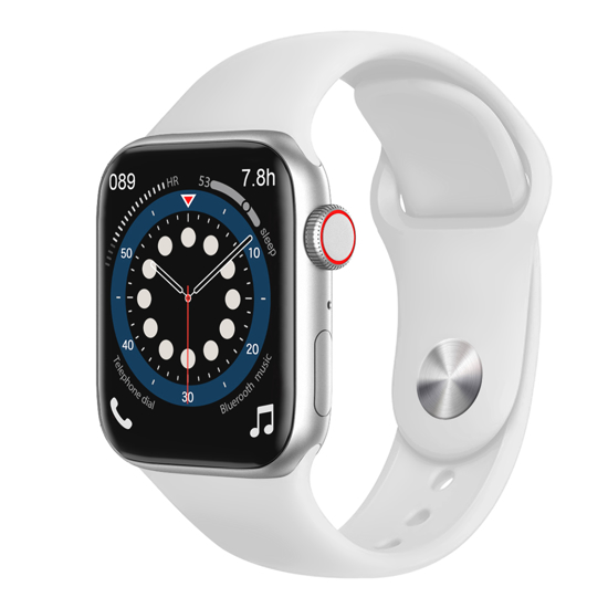 Image sur Smart watch T500+ Serie 6 écran 1,75"HD Bluetooth. Appelle, couleur blanche, Le Papier Peint Personnalisé, Sport Moniteur De Fréquence Cardiaque