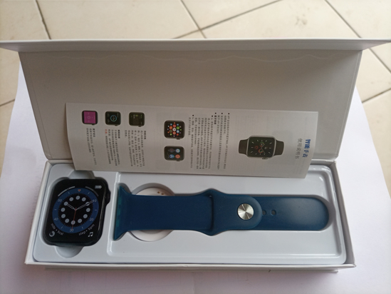 Image sur Smart watch T500+ Serie 6 écran 1,75"HD Bluetooth. Couleur bleue. Appelle, Le Papier Peint Personnalisé, Sport Moniteur De Fréquence Cardiaque