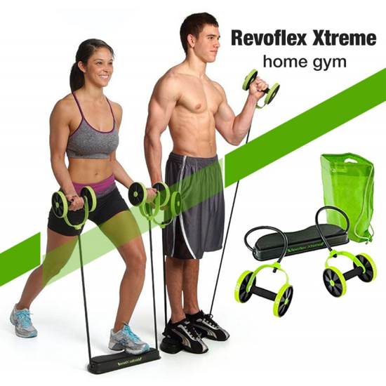 Image sur Appareil de musculation abdominal Revoflex Xtreme - Hommes et Femme - Vert et Noir