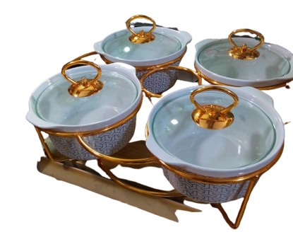 Agrandir l'image de Lot 04 Assiettes Porcelaine Verre + Support Rangement Image de Lot 04 Assiettes Porcelaine Verre + Support Rangement