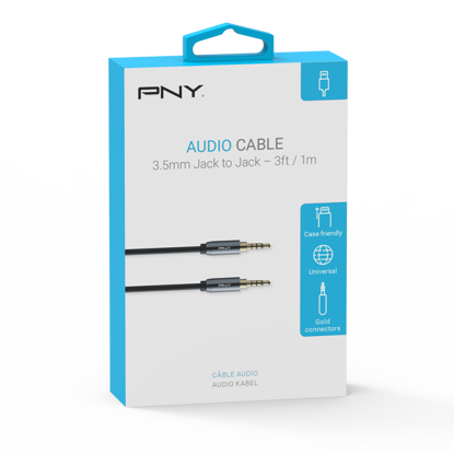 Image de Cable Audio 3.5mm to 3.5mm Jack 1m