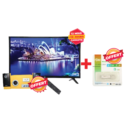 Agrandir l'image de TV 65" LED Numérique NDE9 - Full HD - Décodeur et régulateur Intégrés - Garantie 12Mois + NDE9 Woofer Bluetooth ND-2870 offert Image de TV 65" LED Numérique NDE9 - Full HD - Décodeur et régulateur Intégrés - Garantie 12Mois + NDE9 Woofer Bluetooth ND-2870 offert
