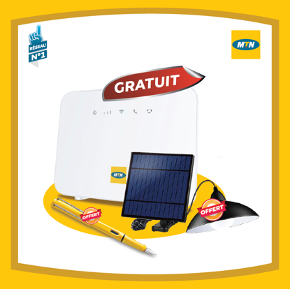 Agrandir l'image de Forfait MTN - MTN HOME( 150GB internet + 2H d'appel gratuit, valides pour 1 mois) + MTN Wifi Box Alcatel Image de Forfait MTN - MTN HOME( 150GB internet + 2H d'appel gratuit, valides pour 1 mois) + MTN Wifi Box Alcatel