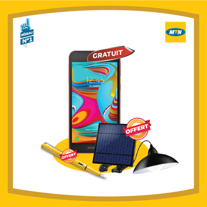 Agrandir l'image de Forfait MTN - 90GB ( 30GB/mois ) valides pour 3 mois + Samsung A3 Core gratuit Image de Forfait MTN - 90GB ( 30GB/mois ) valides pour 3 mois + Samsung A3 Core gratuit