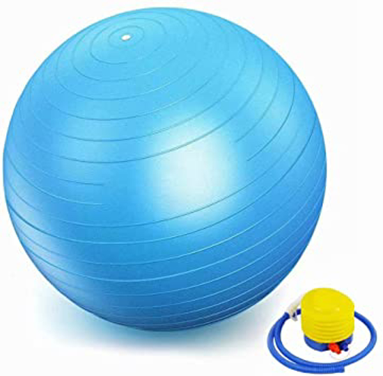 Image sur Ballon De Gymnastique - 65 cm - Bleu