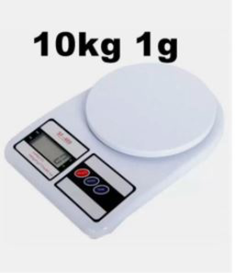 Image sur Balance de cuisine LCD numérique SF-400A - 7 kg - Blanc