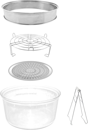 Agrandir l'image de Cuiseur vapeur halogène Sentik - 12L - 1300 W - Grille Haute, Grille Basse Image de Cuiseur vapeur halogène Sentik - 12L - 1300 W - Grille Haute, Grille Basse