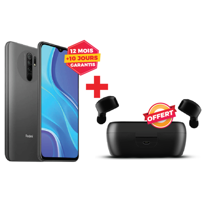 Image de Xiaomi Redmi 9 + Ecouteurs bluetooth Staunch Boom 150