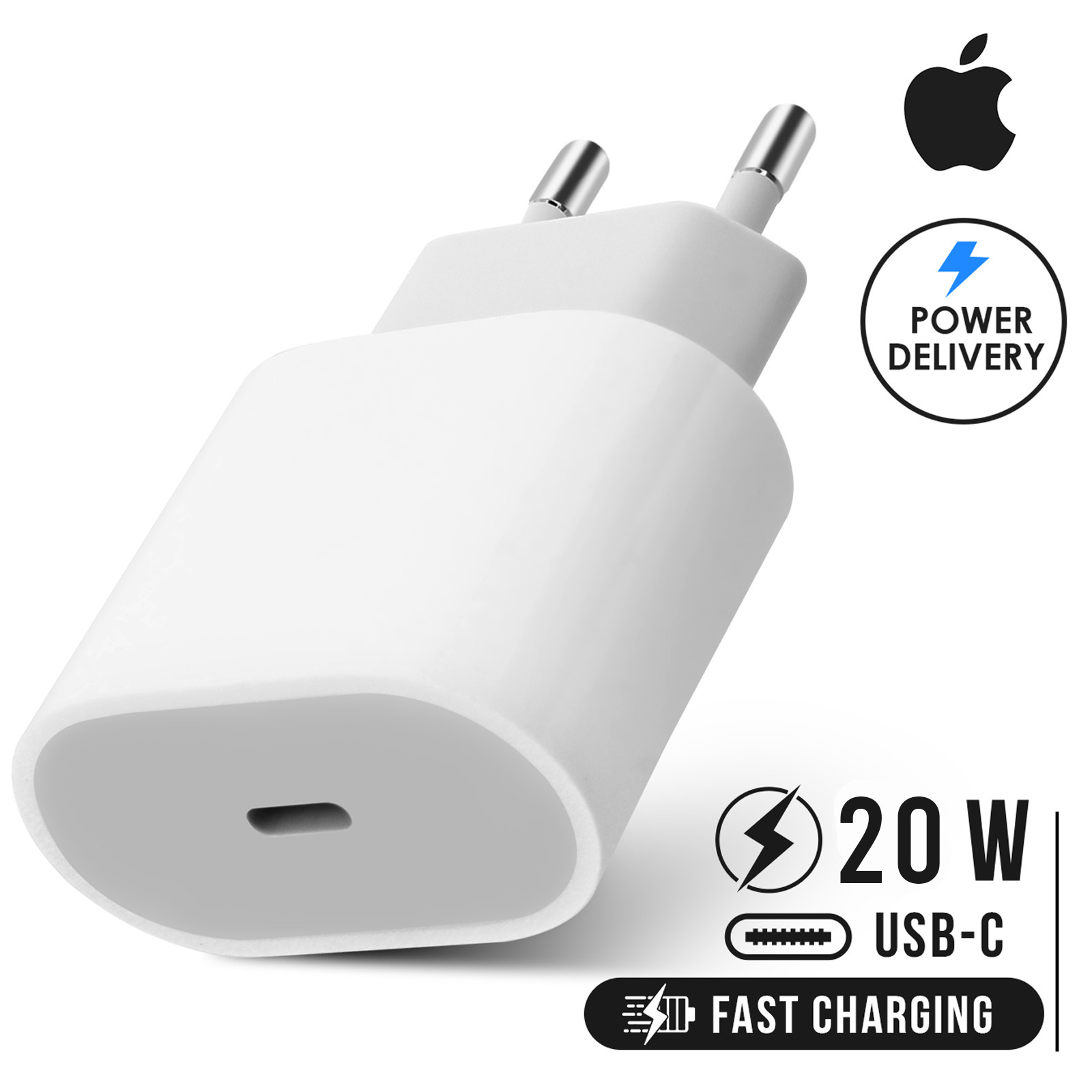 Double fast Chargeur COMPLET 20W Ultra Rapide CABLE TYPE C POUR IPHONE