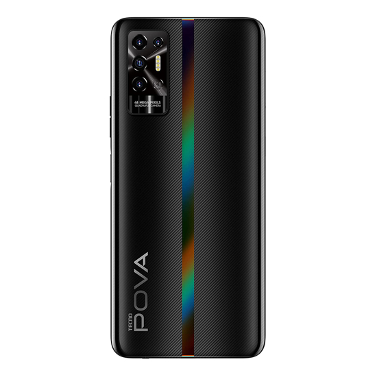 Image sur Tecno POVA 2 – 7000Mah – 6.9″ – 128Go/6Go de RAM – 48MP Quad Rear Camera – Helio G85 -Android 11- 18W Flash Charge – 4G LTE – DUAL Sim – Dazzle Black -13 Mois de Garantie