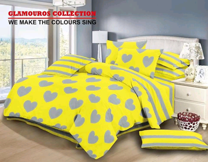 Image de 2Paire de Draps 3 Places + 1 Paire De Taies D'Oreillers - Multicolore