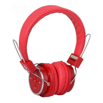 Image de Casque Bluetooth Sans Fil B05 Avec support carte sd et radio fm - rouge