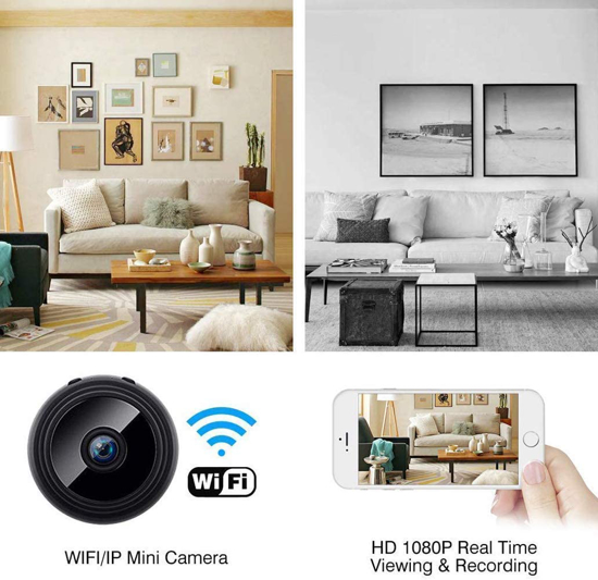 Image sur A9 WiFi 1080P Full HD de vision nocturne caméra sans fil IP, Hidden Camer | Mini caméra
