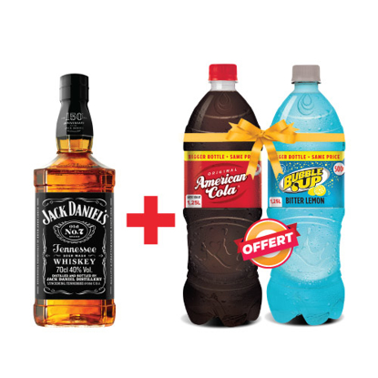 Whisky Jack Daniel's Old n°7 - 70 Cl -12 ans + 2 allongeurs offerts Whisky Jack Daniel's Old n°7 - 70 Cl -12 ans + 2 allongeurs offerts - iziway Cameroun