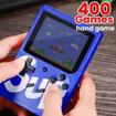 Image sur Console de jeux Numérique Portable - HD - rechargeable - 16 bits - 400 Jeux intégrés - Bleu