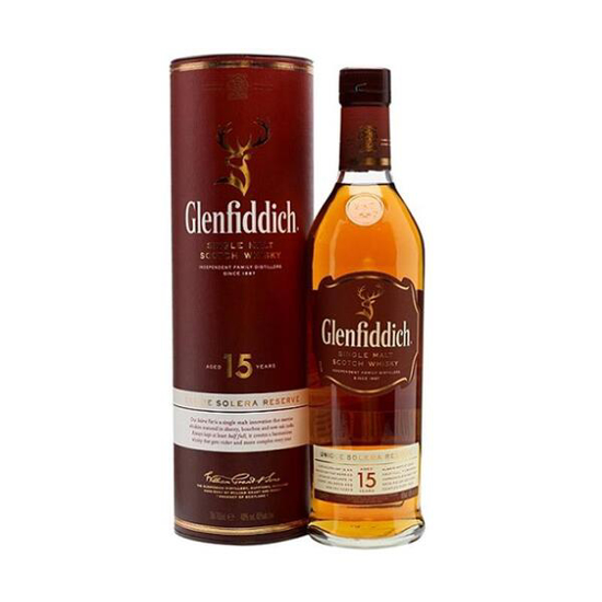 Whisky Glenfiddich 15ans - single malt scotch -70Cl -n iziway Cameroun 