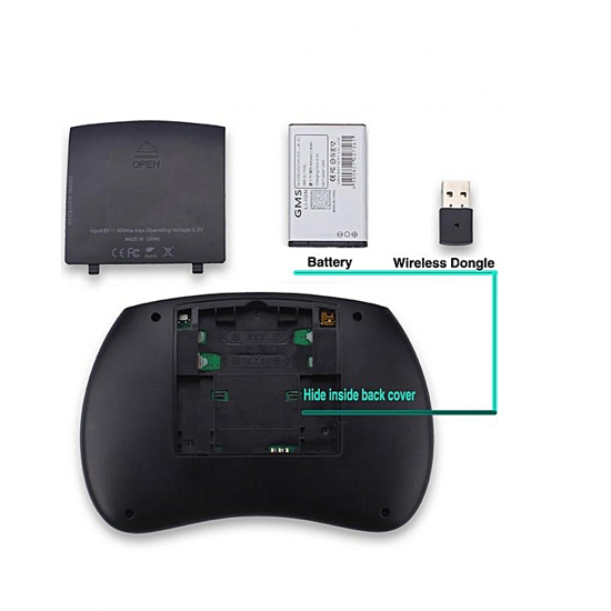 Mini Clavier Portable Sans Fil - Pavé Tactile Pour Android TV Box - 2,4 GHz - Noir pas cher chez iziway.cm