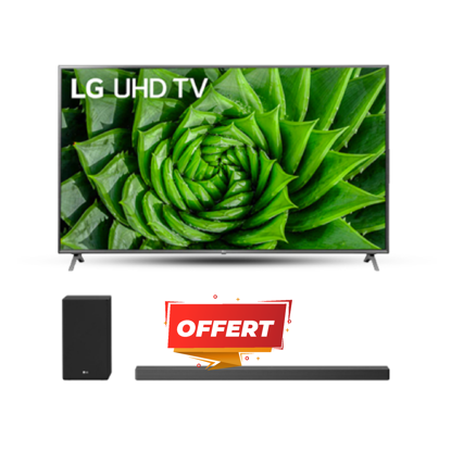 TV LG 70Pouces UHD 4K TV - 70UN7380PVA - Noir - 12 mois de garantie