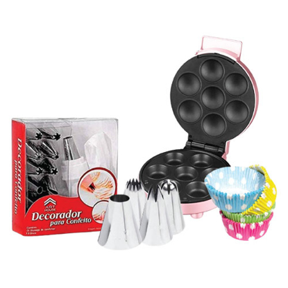 Image de Machine à Cup Cake Royalty Line + Poche à Douilles Offerte + Mini Caissettes à Cup Cake - 100 Pièces (Offertes)