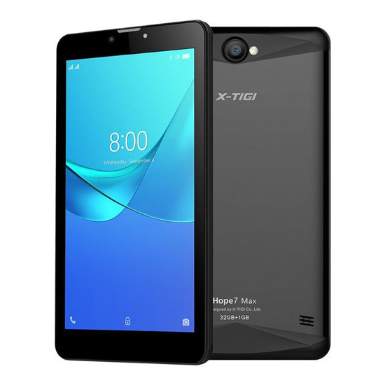 Image sur Tablette Hope7 Max X-Tigi - 3G - Dual Sim - 7" - 1Go RAM 32Go ROM - Noir+Gris - Garantie 12 Mois