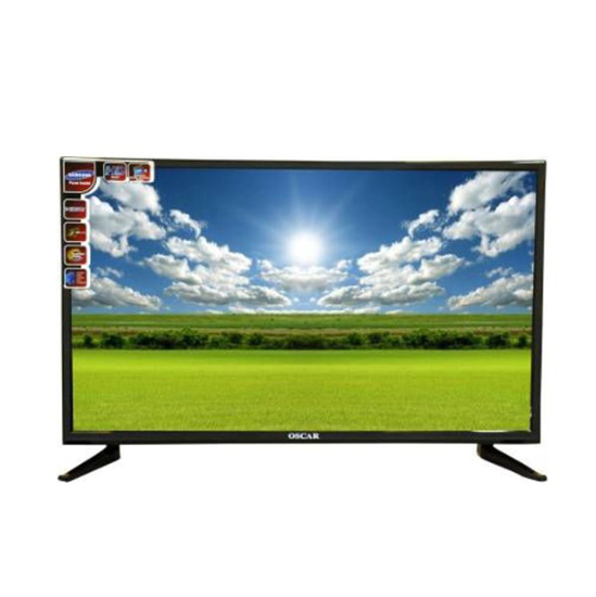 TV LED ECRAN PLAT 32 POUCES OSCAR - NOIR- USB 2.0, HDMI, VIDEO IN/OUT, TV  SLIM, DECODEUR INTEGRE - 12 MOIS GARANTIE