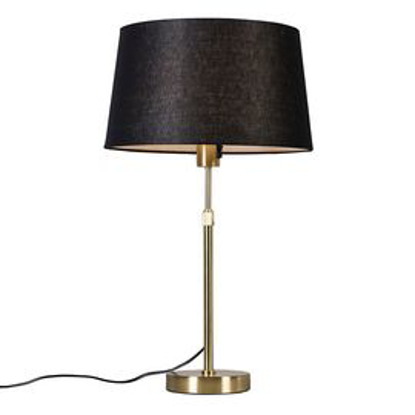 Image de LAMPE DE TABLE H60 CLR NOIR 2C/1A