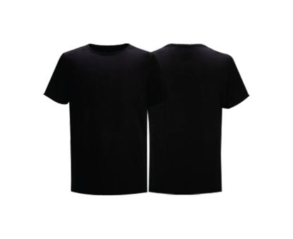 Agrandir l'image de T-shirt vierge en coton - Courtes manches - Noir Image de T-shirt vierge en coton - Courtes manches - Noir