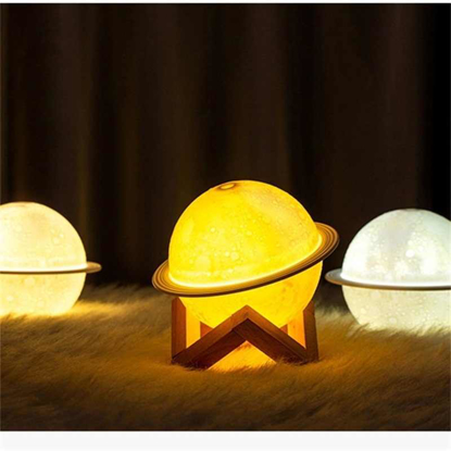 Image de Humidificateur d'air et diffuseur parfum pleine lune - Blanc