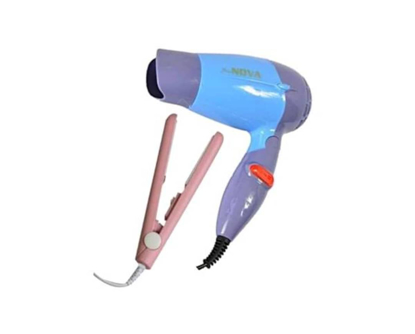 Agrandir l'image de Pack Mini seche cheveux Nova - 1000W + lisseur Image de Pack Mini seche cheveux Nova - 1000W + lisseur