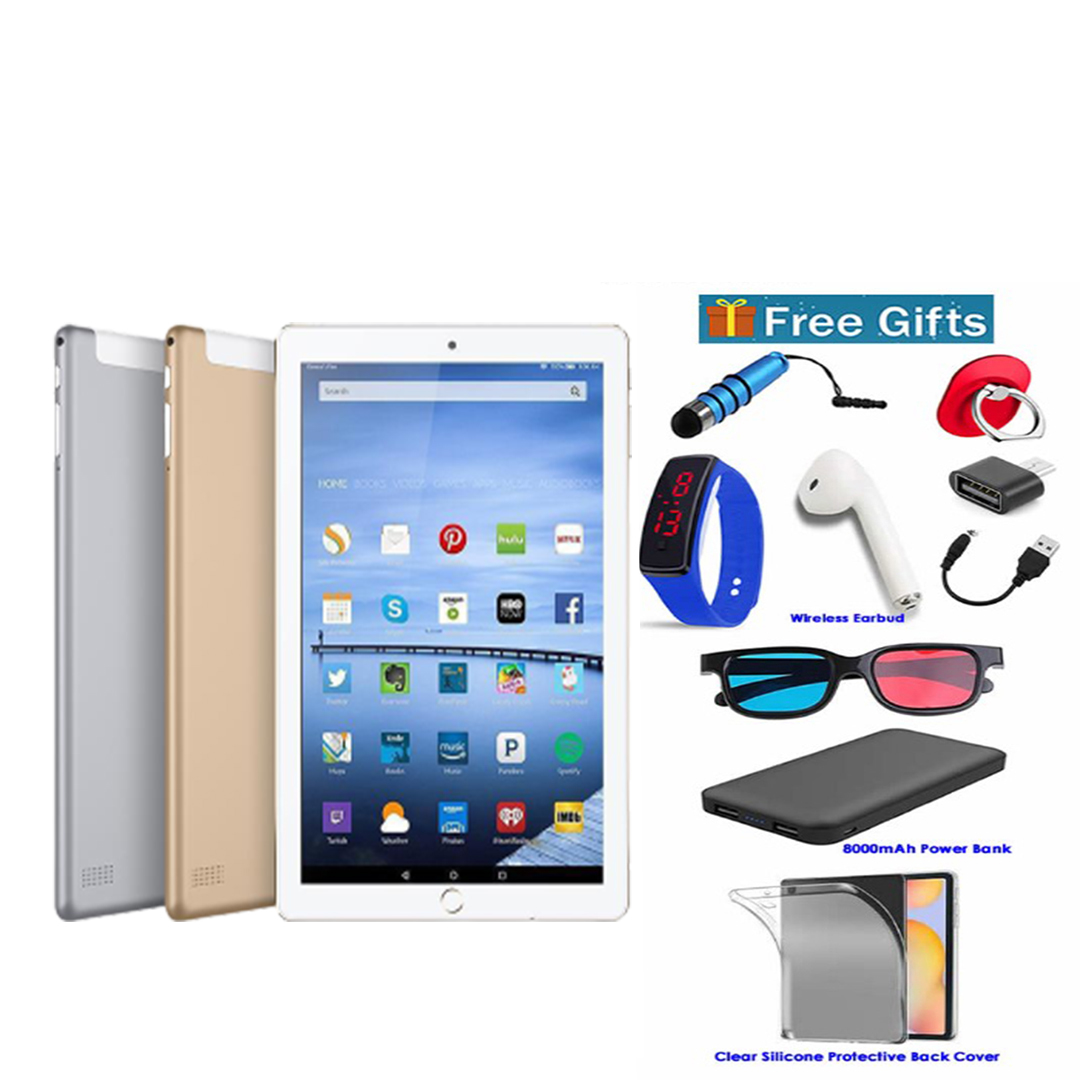 Tablette C idea 10 pouces, Face Unlock, Dual Sim, Quad Core, 4 Go de RAM,  64 Go, Wifi, 4G Lite + Power Bank OFFERT